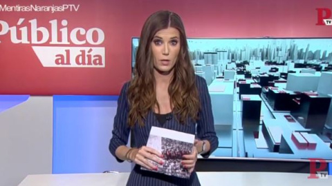 Núria Marínez, durante el informativo Público al Día.