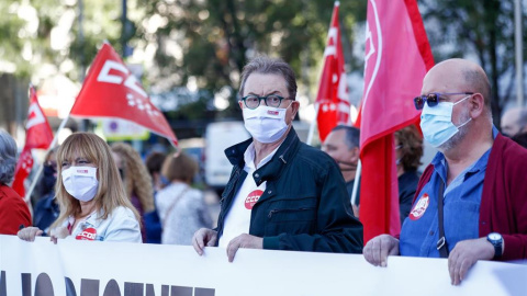 El secretario general de CC.OO., Jaime Cedrún, junto al secretario general de UGT Madrid, Luis Miguel López Reillo - Óscar J.Barroso - Europa Press El secretario general de CC.OO., Jaime Cedrún, junto al secretario general de UGT Madrid, Luis Miguel López Reillo - Óscar J.Barroso - Europa Press