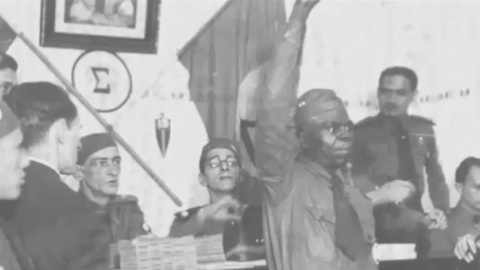 Acto de la Acción Integralista Brasileña, de la que beben los Carecas do Brasil. Acto de la Acción Integralista Brasileña, de la que beben los Carecas do Brasil.