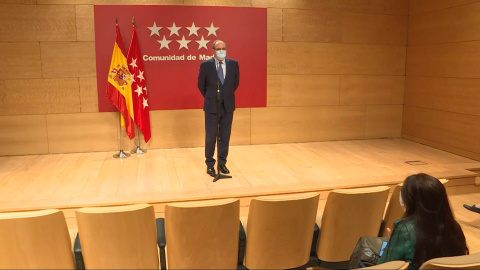 Ángel Gabilondo en rueda de prensa tras reunirse con Ayuso Ángel Gabilondo en rueda de prensa tras reunirse con Ayuso