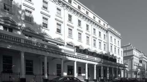 Edificios de la exclusive Eaton Square en donde se conspira desde, el menos, el siglo XIX contra los Borbones. SARAH DUNCAN Edificios de la exclusive Eaton Square en donde se conspira desde, el menos, el siglo XIX contra los Borbones. SARAH DUNCAN