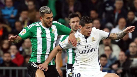 Dani Ceballos, la pasada temporada en un partido contra el Real Madrid. Dani Ceballos, la pasada temporada en un partido contra el Real Madrid.