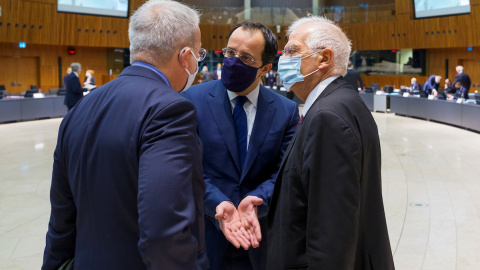 Josep Borrell durante el Consejo de ministros europeos de Asuntos Exteriores en Luxemburgo.- REUTERS Josep Borrell durante el Consejo de ministros europeos de Asuntos Exteriores en Luxemburgo.- REUTERS