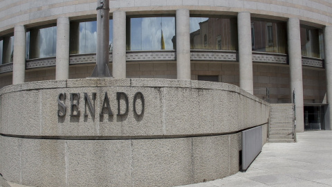 Entrada del edificio del Senado. E.P. Entrada del edificio del Senado. E.P.
