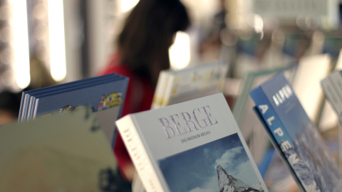 Uno de los expositores de la Feria del Libro de Frankfurt durante la pasada edición.- AFP Uno de los expositores de la Feria del Libro de Frankfurt durante la pasada edición.- AFP