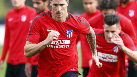 Fernando Torres entrenándose el 1 de noviembre de 2017 Fernando Torres entrenándose el 1 de noviembre de 2017