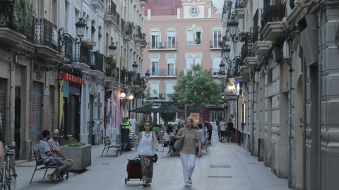Carrers peatonals al barri valencià de Russafa. Carrers peatonals al barri valencià de Russafa.