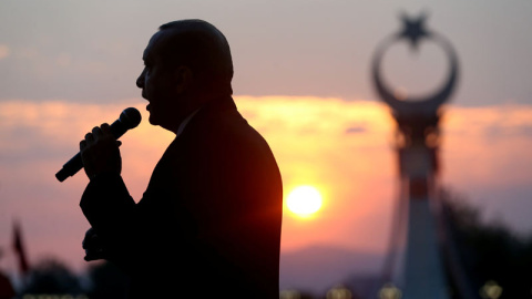 Erdogan en el primer aniversario del fallido Golpe de Estado contra su Gobierno. | REUTERS Erdogan en el primer aniversario del fallido Golpe de Estado contra su Gobierno. | REUTERS