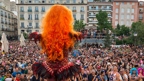 Acto del Orgullo 2018 en la Plaza Pedro Zerolo. / MADRID ORGULLO Acto del Orgullo 2018 en la Plaza Pedro Zerolo. / MADRID ORGULLO