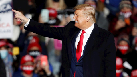 20/10/2020.- El presidente de EEUU, Donald Trump, durante un acto en Pensilvania. / EFE 20/10/2020.- El presidente de EEUU, Donald Trump, durante un acto en Pensilvania. / EFE
