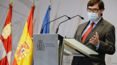 23/10/2020.- El ministro de Sanidad, Salvador Illa, da una rueda de prensa conjunta con presidente de la Junta de Castilla y León, Alfonso Fernández. / EFE - NACHO GALLEGO 23/10/2020.- El ministro de Sanidad, Salvador Illa, da una rueda de prensa conjunta con presidente de la Junta de Castilla y León, Alfonso Fernández. / EFE - NACHO GALLEGO