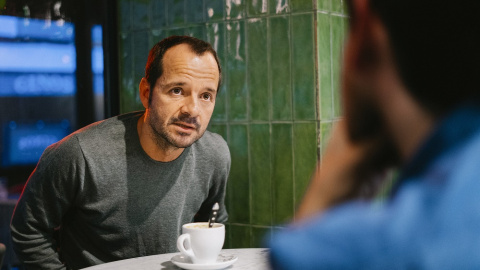 Ángel Martín, durante su entrevista con 'Público'. ANA BELTRÁN. Ángel Martín, durante su entrevista con 'Público'. ANA BELTRÁN.