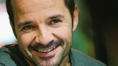 Ángel Martín, durante su entrevista con 'Público'. ANA BELTRÁN. Ángel Martín, durante su entrevista con 'Público'. ANA BELTRÁN.