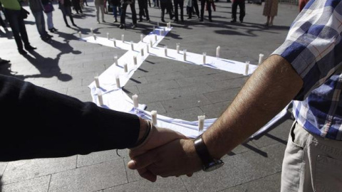 Concentración celebrada en Sol contra las violencias machistas /EFE Concentración celebrada en Sol contra las violencias machistas /EFE