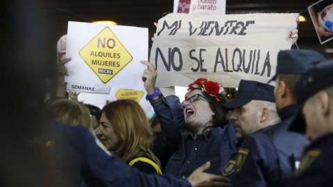 Protesta contra los vientres de alquiler en Madrid. /EFE /Archivo Protesta contra los vientres de alquiler en Madrid. /EFE /Archivo