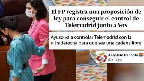 Foto: Rocío Monasterio e Isabel Díaz Ayuso durante la segunda sesión del pleno de investidura de Ayuso el pasado día 18.- JESÚS HELLÍN (EUROPA PRESS) Foto: Rocío Monasterio e Isabel Díaz Ayuso durante la segunda sesión del pleno de investidura de Ayuso el pasado día 18.- JESÚS HELLÍN (EUROPA PRESS)