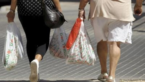 El Gobierno quiere prohibir el uso de las bolsas de plástico. / EFE El Gobierno quiere prohibir el uso de las bolsas de plástico. / EFE