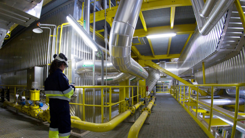 Central de producción eléctrica con biomasa de ENCE en Huelva./ENCE Central de producción eléctrica con biomasa de ENCE en Huelva./ENCE