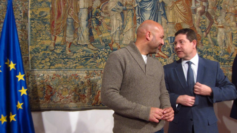 El presidente de Castilla-La Mancha, Emiliano García-Page, y el secretario general de Podemos en la región, José García Molina, en rueda de prensa /EUROPA PRESS El presidente de Castilla-La Mancha, Emiliano García-Page, y el secretario general de Podemos en la región, José García Molina, en rueda de prensa /EUROPA PRESS