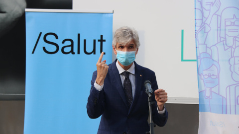 El conseller de Salut, Josep Maria Argimon, a l'Arc de Triomf de Barcelona el 6 de juliol del 2021 El conseller de Salut, Josep Maria Argimon, a l'Arc de Triomf de Barcelona el 6 de juliol del 2021