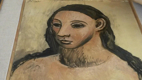 Detalle de "Cabeza de mujer joven" (1906) de Pablo Picasso / EFE Detalle de "Cabeza de mujer joven" (1906) de Pablo Picasso / EFE