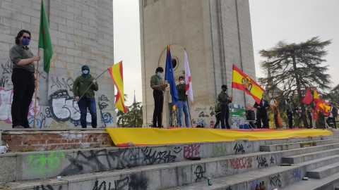 Acto franquista en Madrid para conmemorar la toma de la capital en la guerra civil. Acto franquista en Madrid para conmemorar la toma de la capital en la guerra civil.