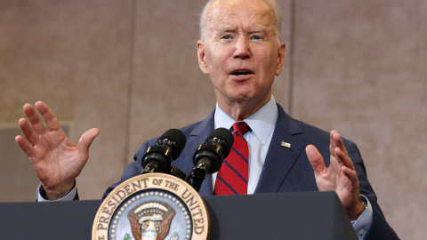 El presidente de EEUU, Joe Biden, comparece ante los medios, este viernes en Carolina del Norte. - Jonathan Ernst / REUTERS El presidente de EEUU, Joe Biden, comparece ante los medios, este viernes en Carolina del Norte. - Jonathan Ernst / REUTERS