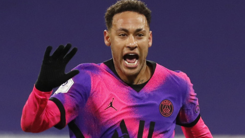 Neymar, con la camiseta de su actual equipo, el París Saint-Germain, el pasado 21 de marzo. Neymar, con la camiseta de su actual equipo, el París Saint-Germain, el pasado 21 de marzo.