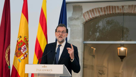 El presidente del Gobierno, Mariano Rajoy, el pasado jueves en la inauguración del Parador de Lleida. /EFE El presidente del Gobierno, Mariano Rajoy, el pasado jueves en la inauguración del Parador de Lleida. /EFE