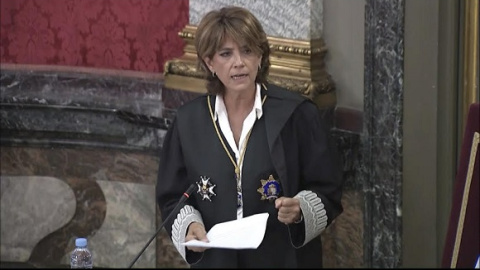 Dolores Delgado, fiscal general del Estado, durante la inauguración del nuevo curso judicial.
