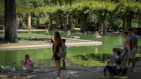 Un parque en Sevilla. Un parque en Sevilla.