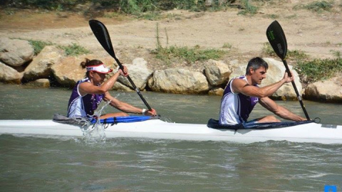 Los piragüistas Beatriz Manchón y Manuel Busto. Los piragüistas Beatriz Manchón y Manuel Busto.