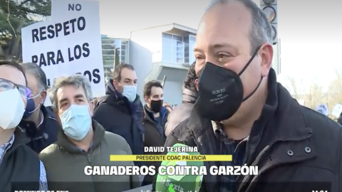 Captura de pantalla 2022-01-10 a las 11.50.26 David Tejerina, presidente de la Coordinadora de Organizaciones de Agricultores y Ganaderos (COAG) de Palencia, en laSexta.