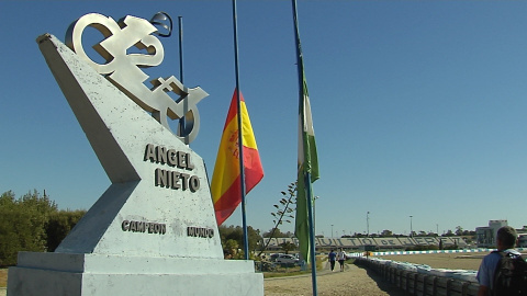 Escultura en homenaje a Ángel Nieto en el Circuito de Jerez./Europa Press Escultura en homenaje a Ángel Nieto en el Circuito de Jerez./Europa Press