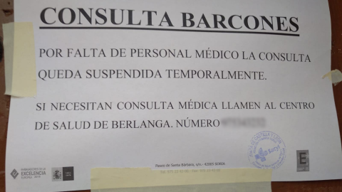 Cartel situado en el Ayuntamiento de Barcones Cartel situado en el Ayuntamiento de Barcones