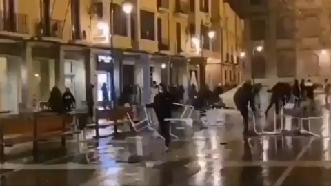 Nuevos disturbios en León. Nuevos disturbios en León.