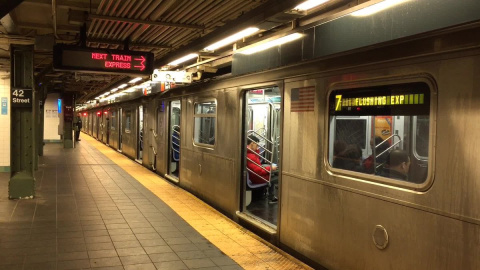 Fotografía del metro de Nueva York. / TWITTER Fotografía del metro de Nueva York. / TWITTER