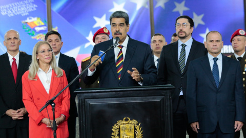 07/09/2024 El presidente de Venezuela, Nicolás Maduro, pronuncia un discurso en el Tribunal Supremo venezolano. Foto de archivo. 07/09/2024 El presidente de Venezuela, Nicolás Maduro, pronuncia un discurso en el Tribunal Supremo venezolano. Foto de archivo.