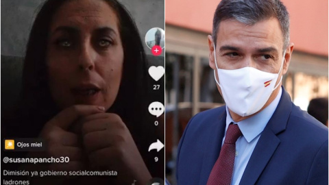La concejala del PP Susana Pancho y el presidente del Gobierno, Pedro Sánchez. La concejala del PP Susana Pancho y el presidente del Gobierno, Pedro Sánchez.