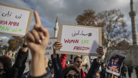 26/11/2022 manifestación iran en estambul 26/11/2022 manifestación iran en estambul