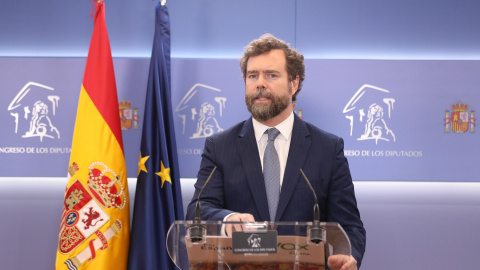 El portavoz parlamentario de Vox, Iván Espinosa de los Monteros. Marta Fernández / Europa Press. El portavoz parlamentario de Vox, Iván Espinosa de los Monteros. Marta Fernández / Europa Press.