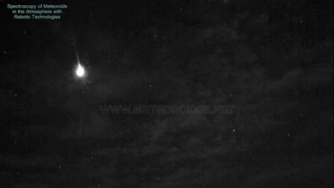 Imagen de la bola de fuego difundida por Proyecto SMART. Imagen de la bola de fuego difundida por Proyecto SMART.