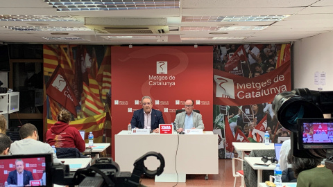El president de Metges de Catalunya, Xavier Lleonart, anuncia mobilitzacions. El president de Metges de Catalunya, Xavier Lleonart, anuncia mobilitzacions.