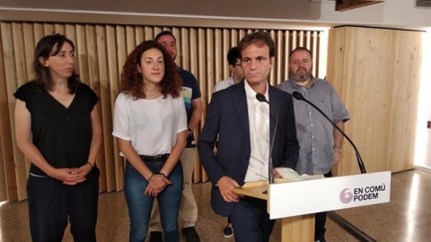 Jaume Asens en la roda de premsa. EUROPA PRESS