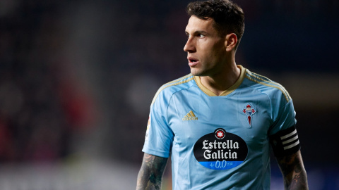 Hugo Mallo durante un partido entre CA Osasuna y RC Celta de Vigo, a 6 de marzo de 2023. Hugo Mallo durante un partido entre CA Osasuna y RC Celta de Vigo, a 6 de marzo de 2023.