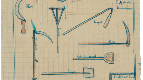 25/11/22 Aperos de labranza, en los cuadernos escolares de Antonio Rial. 25/11/22 Aperos de labranza, en los cuadernos escolares de Antonio Rial.