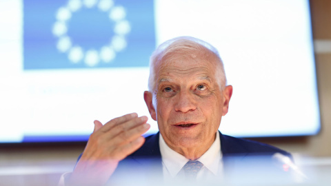 El alto representante para la Política Exterior de la Unión Europea, Josep Borrell, durante una alocución en Madrid, a 13 de septiembre de 2024. El alto representante para la Política Exterior de la Unión Europea, Josep Borrell, durante una alocución en Madrid, a 13 de septiembre de 2024.