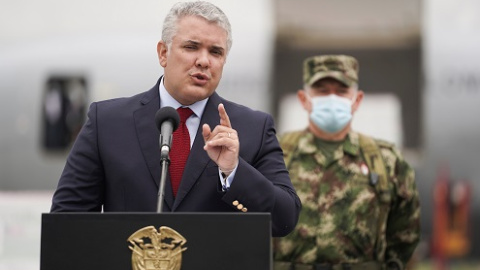 Fotografía de archivo del presidente de Colombia, Iván Duque. Fotografía de archivo del presidente de Colombia, Iván Duque.