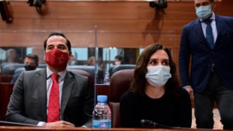 Ayuso presume del hospital de pandemias "construido en tiempo récord" e ignora las denuncias de inseguridad en la obra Ayuso presume del hospital de pandemias "construido en tiempo récord" e ignora las denuncias de inseguridad en la obra