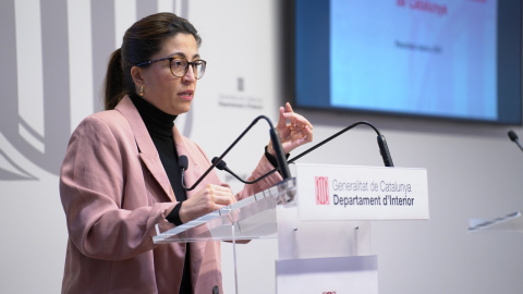 La directora general d’Administració de Seguretat, Sònia Andolz, durant la presentació de l'Enquesta. La directora general d’Administració de Seguretat, Sònia Andolz, durant la presentació de l'Enquesta.